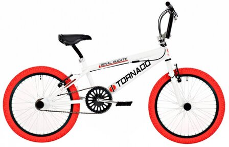 Tornado 20 Inch 31 cm Unisex V-Brakes Wit/Rood