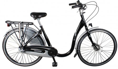 moederfiets 28 Inch 48 cm Dames 7V Rollerbrake Zwart