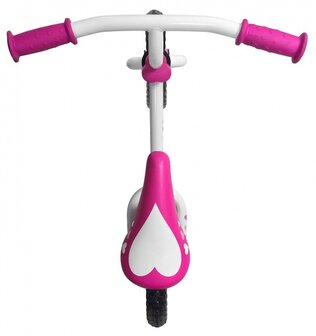 Princess Loopfiets 12 Inch Meisjes Wit/Roze