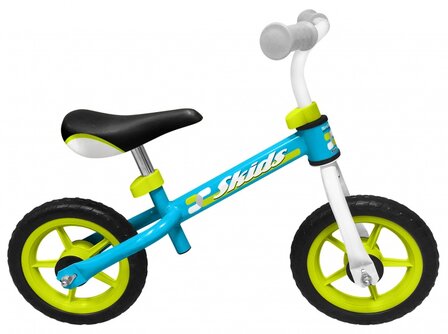 loopfiets 10 Inch Junior Lichtblauw/Lichtgroen