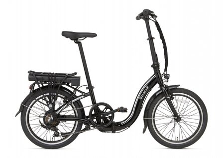 E-Folt 1.0 20 Inch 20 cm Unisex 6V V-Brakes Zwart