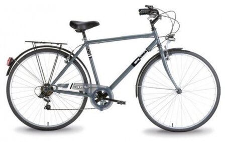 Trekking 28 Inch 49 cm Heren 6V V-Brakes Grijs