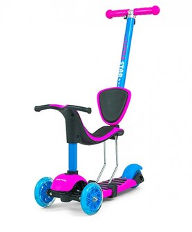 Little Star 3-in-1 step Junior Voetrem Roze/Blauw