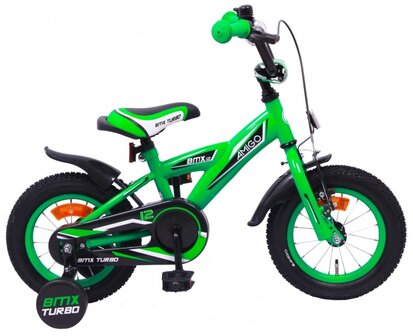 BMX Turbo 12 Inch 19 cm Jongens Terugtraprem Groen