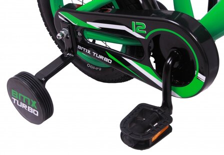 BMX Turbo 12 Inch 19 cm Jongens Terugtraprem Groen