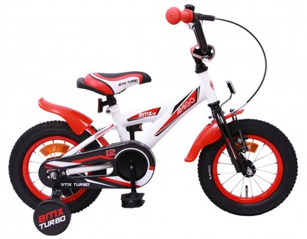 BMX Turbo 12 Inch 19 cm Jongens Terugtraprem Wit
