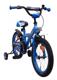 BMX Turbo 16 Inch 23 cm Jongens Terugtraprem Blauw