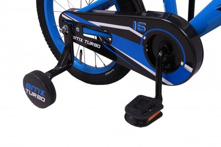 BMX Turbo 16 Inch 23 cm Jongens Terugtraprem Blauw