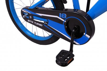 BMX Turbo 18 Inch 25 cm Jongens Terugtraprem Blauw