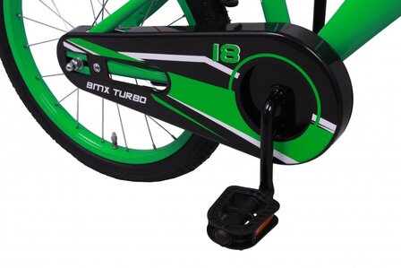 BMX Turbo 18 Inch 25 cm Jongens Terugtraprem Groen
