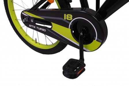 BMX Turbo 18 Inch 25 cm Jongens Terugtraprem Zwart