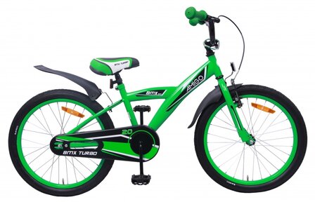 BMX Turbo 20 Inch 29 cm Jongens Terugtraprem Groen