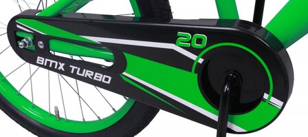 BMX Turbo 20 Inch 29 cm Jongens Terugtraprem Groen