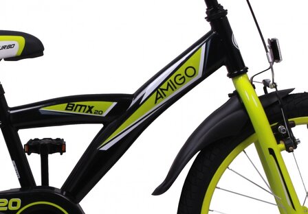 BMX Turbo 20 Inch 29 cm Jongens Terugtraprem Zwart