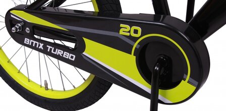 BMX Turbo 20 Inch 29 cm Jongens Terugtraprem Zwart