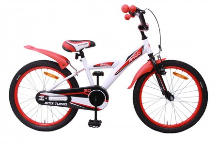 BMX Turbo 20 Inch 29 cm Jongens Terugtraprem Wit