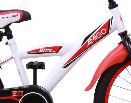 BMX Turbo 20 Inch 29 cm Jongens Terugtraprem Wit