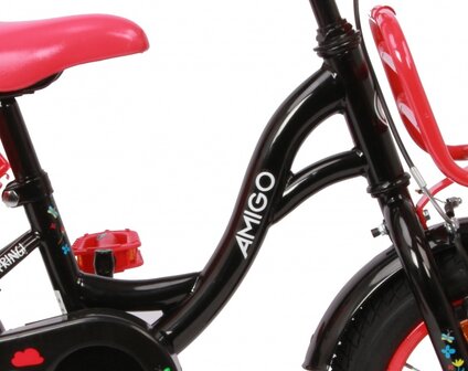 Spring 12 Inch 19 cm Meisjes Terugtraprem Zwart