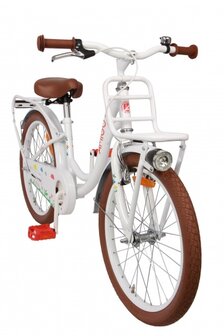 Spring 20 Inch 27 cm Meisjes Terugtraprem Wit