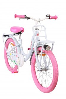 Spring 20 Inch 27 cm Meisjes Terugtraprem Wit/Roze