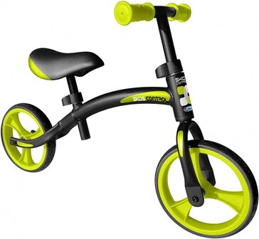 loopfiets 10 Inch Junior Zwart/Groen