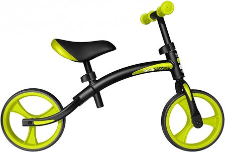 loopfiets 10 Inch Junior Zwart/Groen