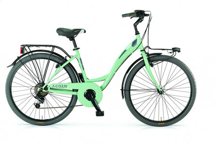 Agora 26 Inch 43 cm Dames 6V V-Brakes Groen
