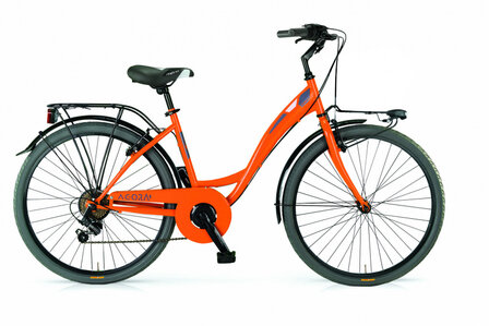 Agora 26 Inch 43 cm Dames 6V V-Brakes Oranje