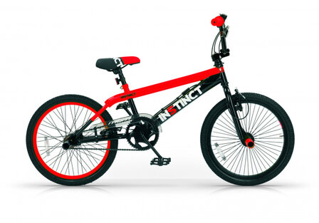 Instinct 20 Inch 49 cm Jongens V-Brakes Zwart/Rood