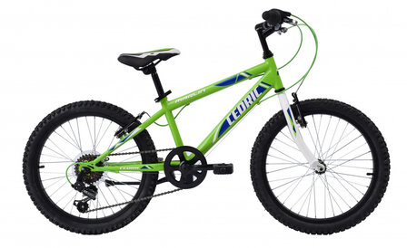 Cedric 20 Inch 24 cm Jongens 6V V-Brakes Groen