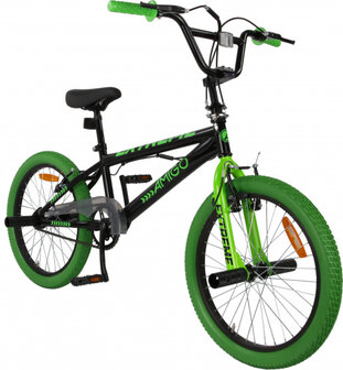 BMX Extreme 20 Inch 29 cm Unisex V-Brakes Zwart/Groen