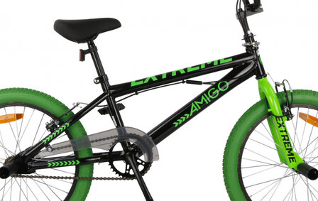 BMX Extreme 20 Inch 29 cm Unisex V-Brakes Zwart/Groen