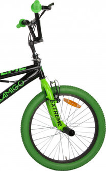 BMX Extreme 20 Inch 29 cm Unisex V-Brakes Zwart/Groen