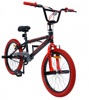 BMX Extreme 20 Inch 29 cm Unisex V-Brakes Zwart/Rood
