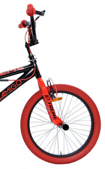 BMX Extreme 20 Inch 29 cm Unisex V-Brakes Zwart/Rood