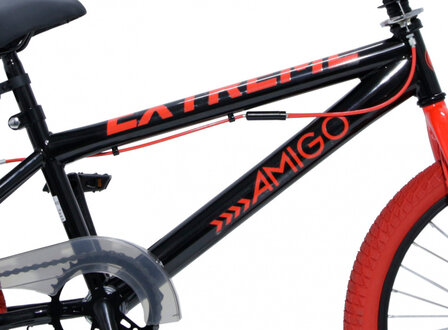 BMX Extreme 20 Inch 29 cm Unisex V-Brakes Zwart/Rood