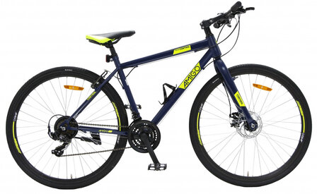 Control 28 Inch 47 cm Unisex 21V V-Brakes Blauw/Geel