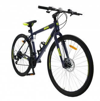 Control 28 Inch 47 cm Unisex 21V V-Brakes Blauw/Geel