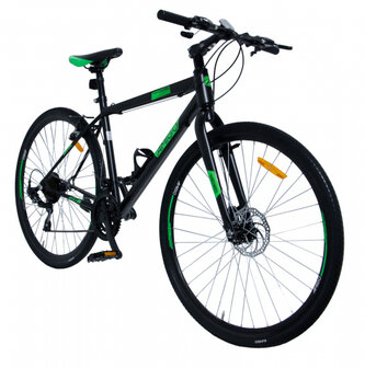 Control 28 Inch 47 cm Unisex 21V V-Brakes Zwart/Groen