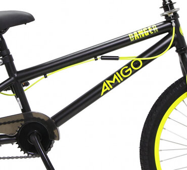 Danger 20 Inch 26 cm Unisex V-Brakes Zwart/Geel