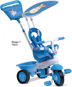 3-in-1-driewieler Elite Junior Wit/Blauw