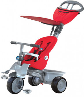 4-in-1-driewieler Recliner Junior Rood/Grijs