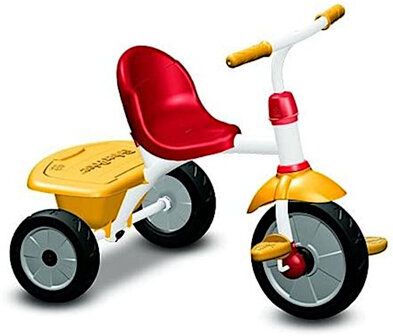 driewieler Glee Plus Junior Grijs/Geel