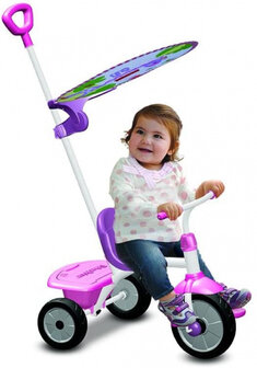 driewieler Glee Plus Meisjes Wit/Roze