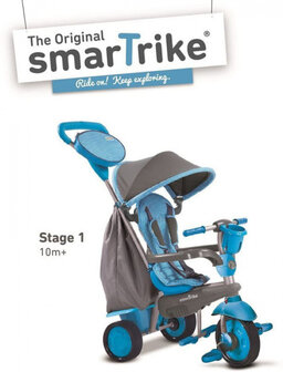 4-in-1-driewieler Swing DLX Junior Grijs/Blauw