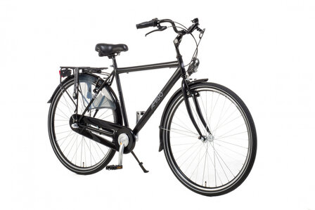 Bright 28 Inch 56 cm Heren 3V V-Brakes Matzwart