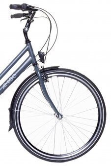 Bright 28 Inch 53 cm Dames 3V V-Brakes Antraciet
