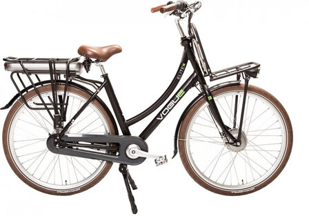 Elite 28 Inch 50 cm Dames 3V Rollerbrake Matzwart