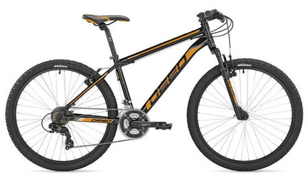 Hoop 26 Inch 40 cm Heren 21V V-Brakes Zwart/Oranje
