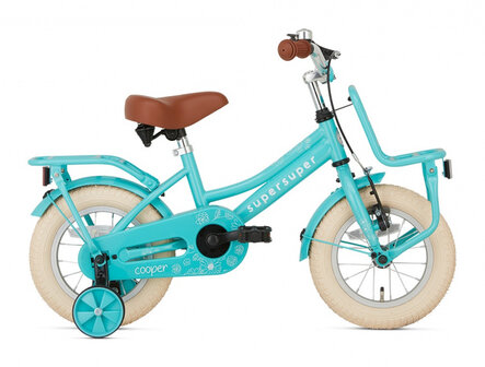 Cooper 12 Inch 21,5 cm Meisjes Terugtraprem Turquoise